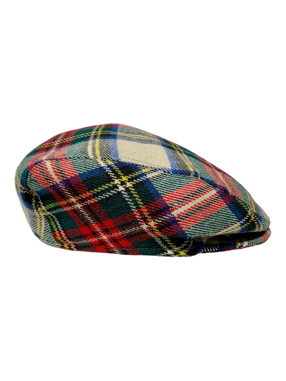Men's Lochcarron Macbeth Tartan Flat Cap 100% New Wool From Scotland